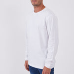 טישירט שרוול ארוך - לבן WORKER
