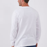 טישירט שרוול ארוך - לבן WORKER