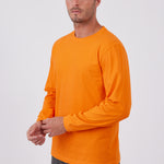 טישירט שרוול ארוך - כתום WORKER