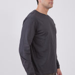 טישירט שרוול ארוך - אפור WORKER