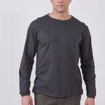 טישירט שרוול ארוך - אפור WORKER