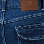 מכנסי ג'ינס עם לייקרה - כחול כהה WORKER