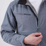 מעיל סופטשל היברידי - אפור WECAMP