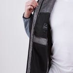 מעיל סופטשל היברידי - אפור WECAMP