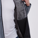 מעיל סופטשל היברידי - אפור WECAMP