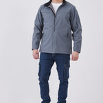 מעיל סופטשל היברידי - אפור WECAMP