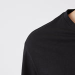 טישירט צווארון V שרוול ארוך - שחור WORKER