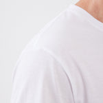 טישירט צווארון V שרוול ארוך - לבן WORKER