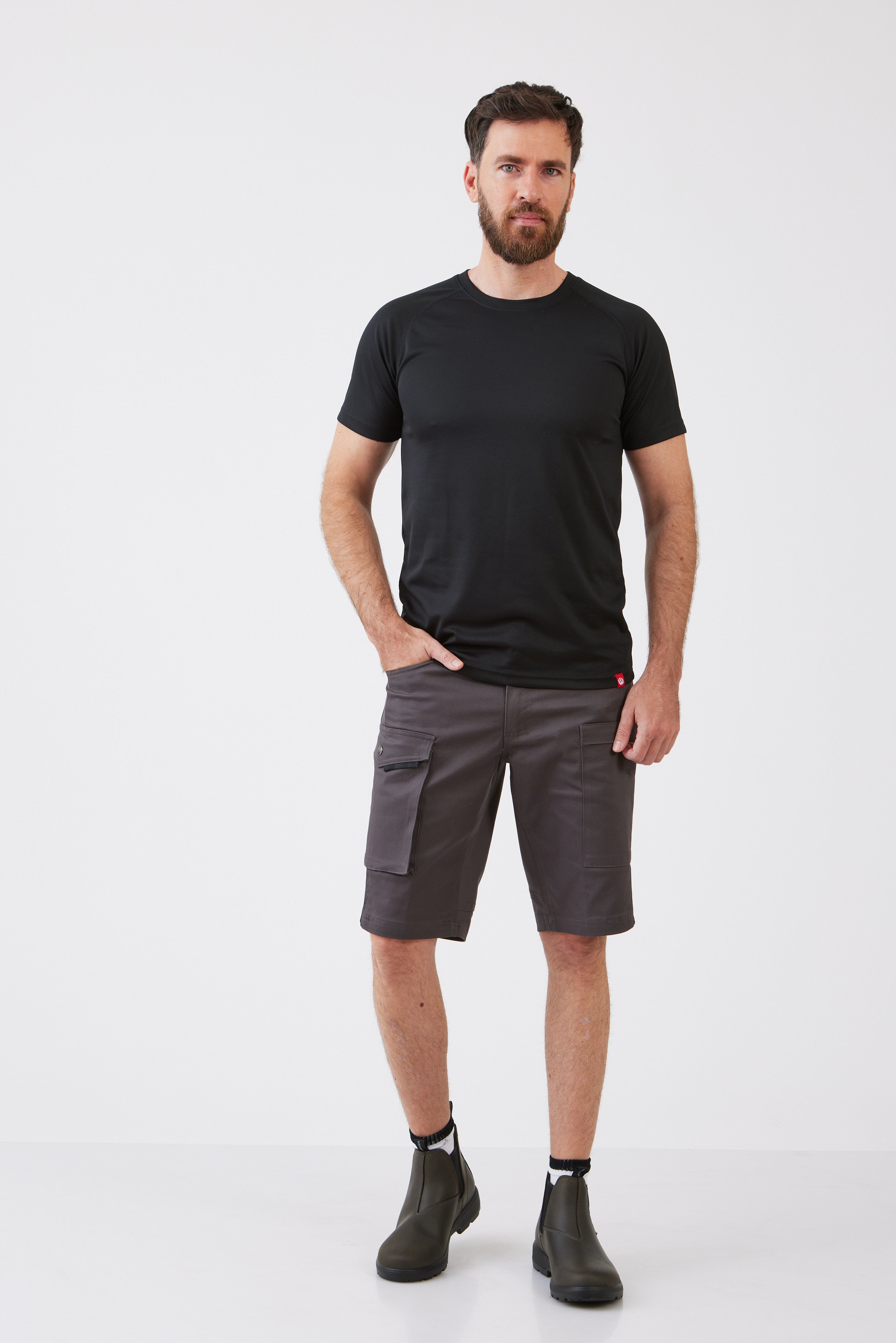 חולצת דרייפיט מרתון - שחור WORKER