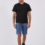 מכנסי ברמודה מג'ינס גמיש Terry - כחול WORKER