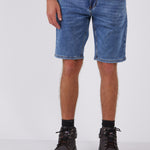 מכנסי ברמודה מג'ינס גמיש Terry - כחול WORKER