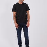 מכנסי ג'ינס 5 כיסים בגזרת Skinny - בלו בלאק WECAMP