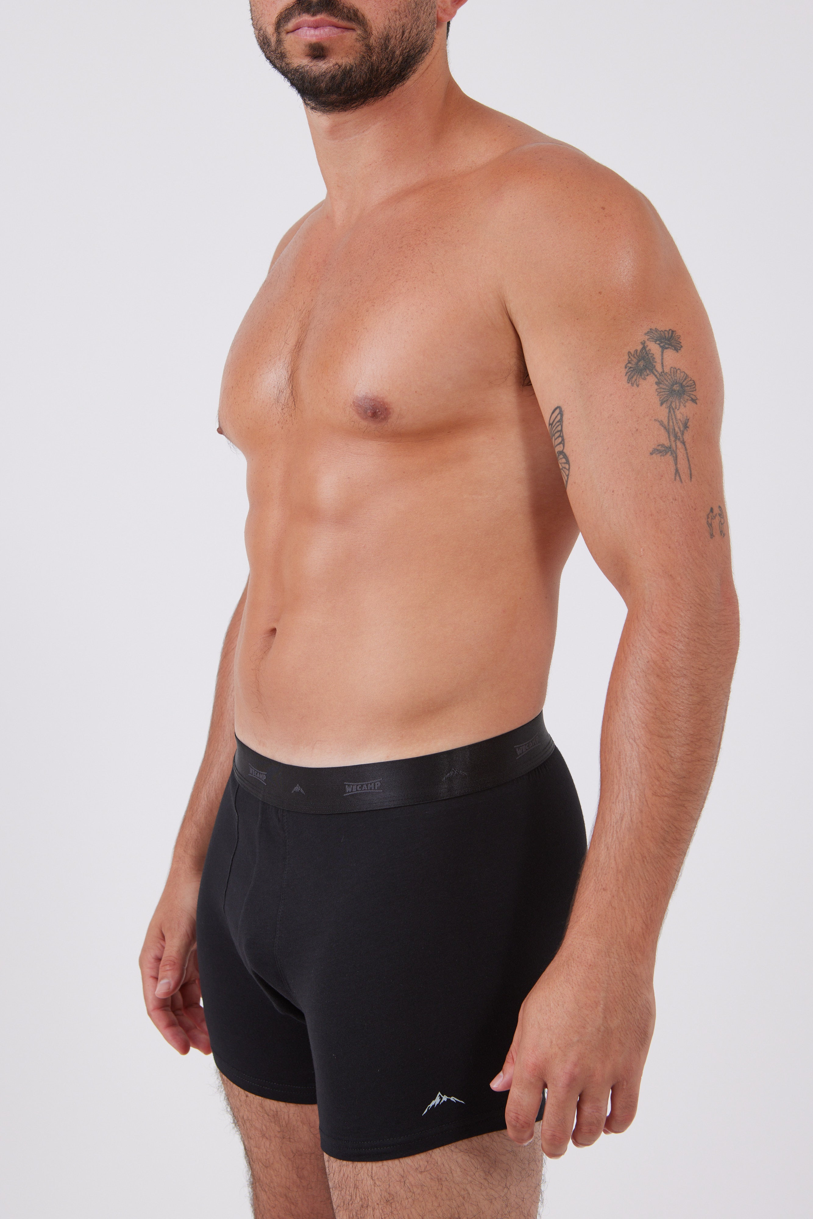 מארז 3 בוקסרים צמודים - שחור/אפור/נייבי WECAMP