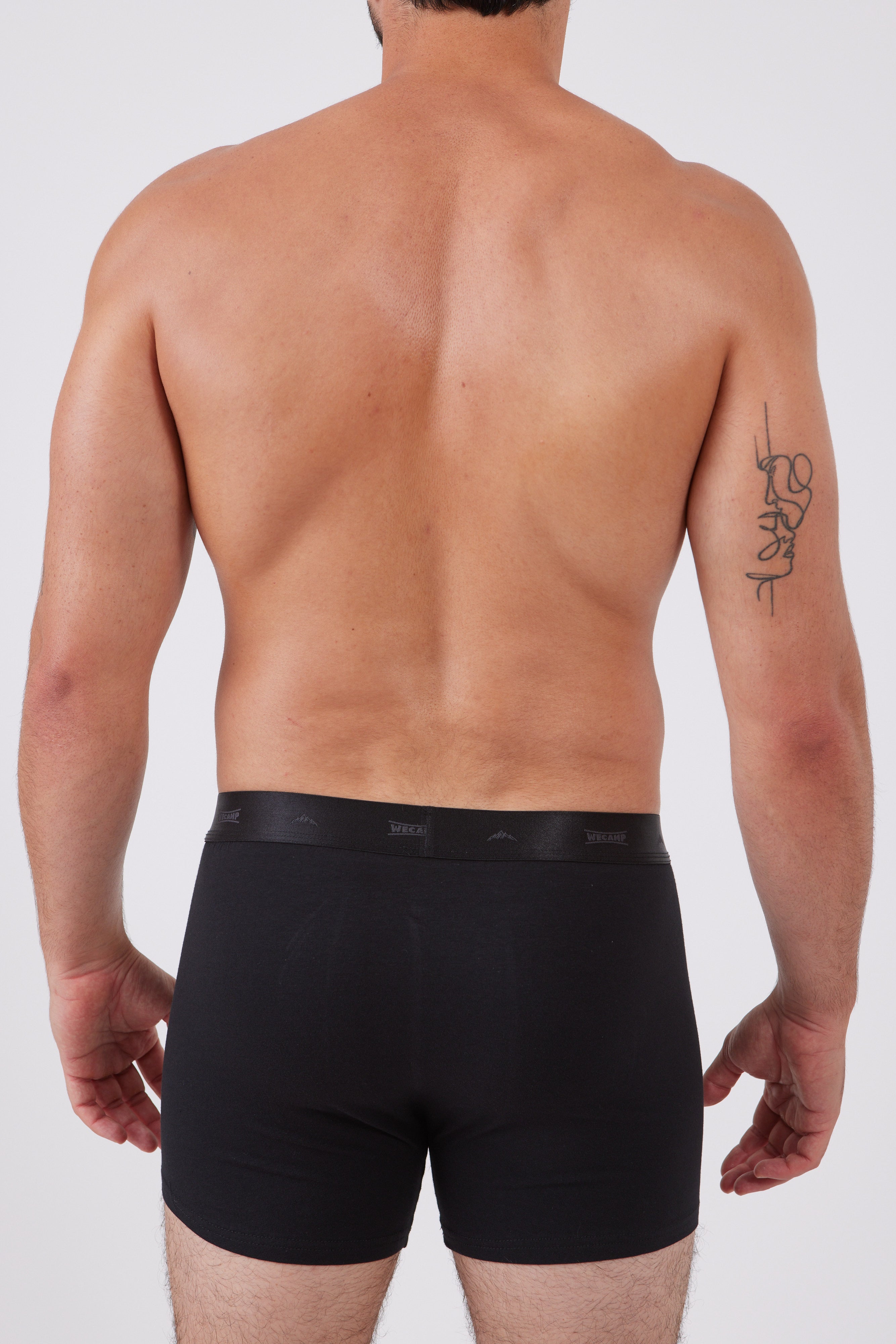 מארז 3 בוקסרים צמודים - שחור/אפור/נייבי WECAMP