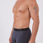 מארז 3 בוקסרים צמודים - שחור/אפור/נייבי WECAMP