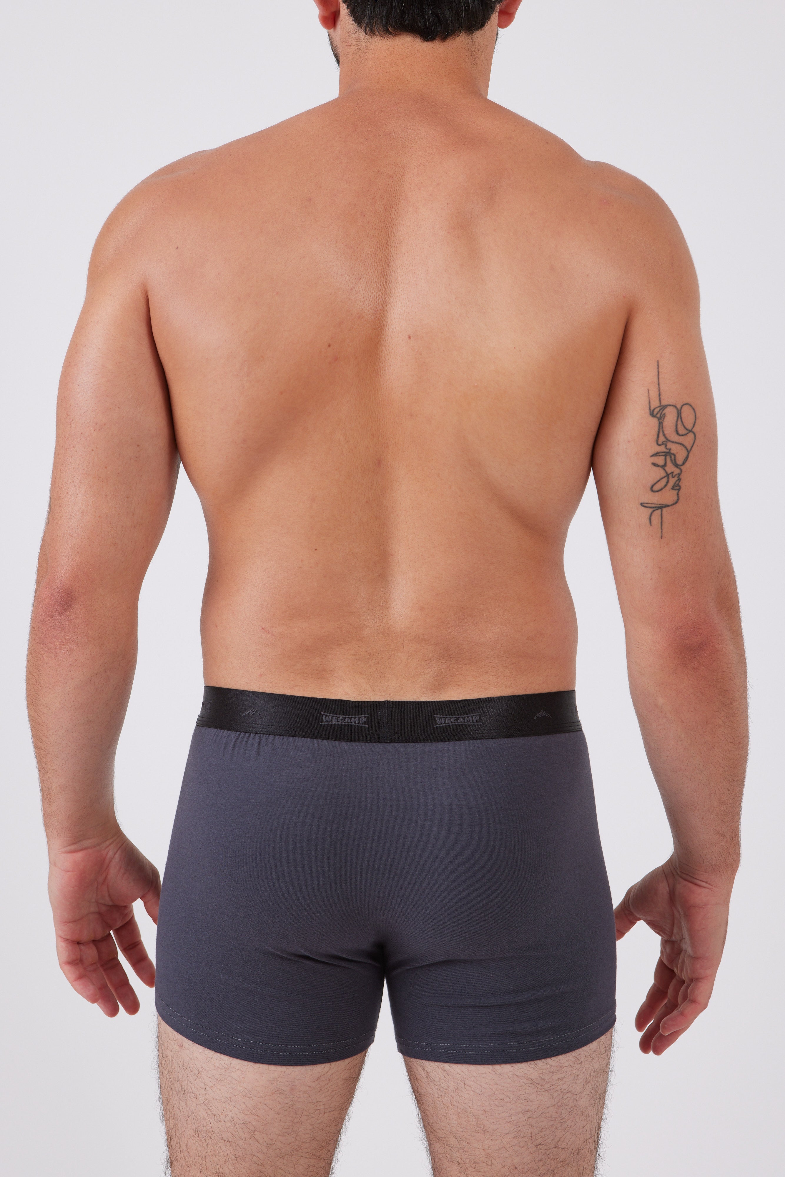 מארז 3 בוקסרים צמודים - שחור/אפור/נייבי WECAMP