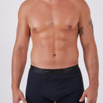 מארז 3 בוקסרים צמודים - שחור/מלאנג'/נייבי WECAMP