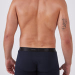 מארז 3 בוקסרים צמודים - שחור/מלאנג'/נייבי WECAMP