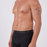 מארז 3 בוקסרים צמודים - שחור/מלאנג'/נייבי WECAMP