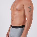 מארז 3 בוקסרים צמודים - שחור/מלאנג'/נייבי WECAMP