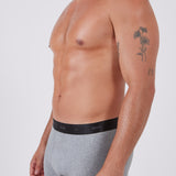 מארז 3 בוקסרים צמודים - שחור/מלאנג'/נייבי WECAMP