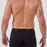 מארז 3 בוקסרים צמודים - שחור/מלאנג'/נייבי WECAMP