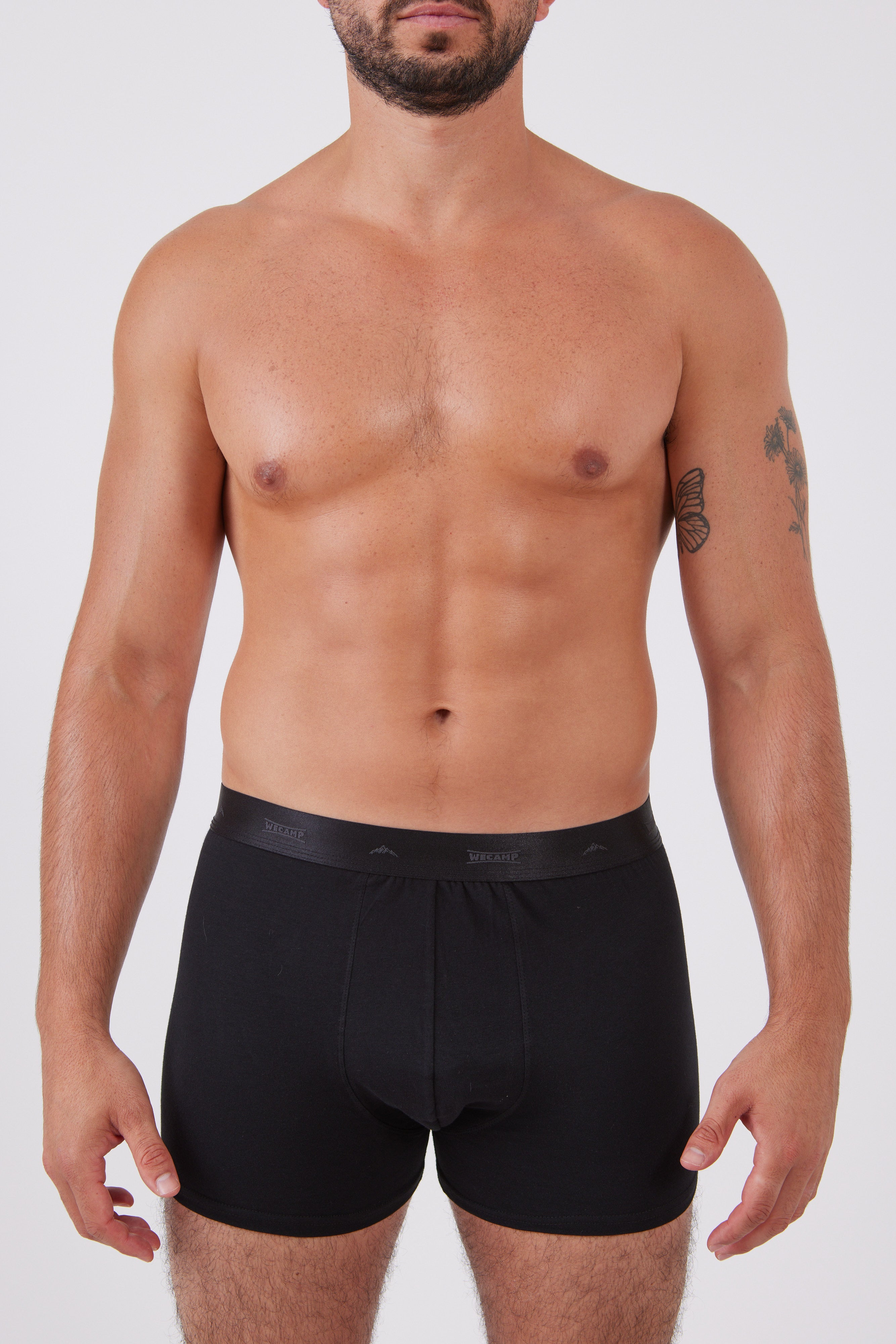 מארז 3 בוקסרים צמודים - שחור/שחור/שחור WECAMP