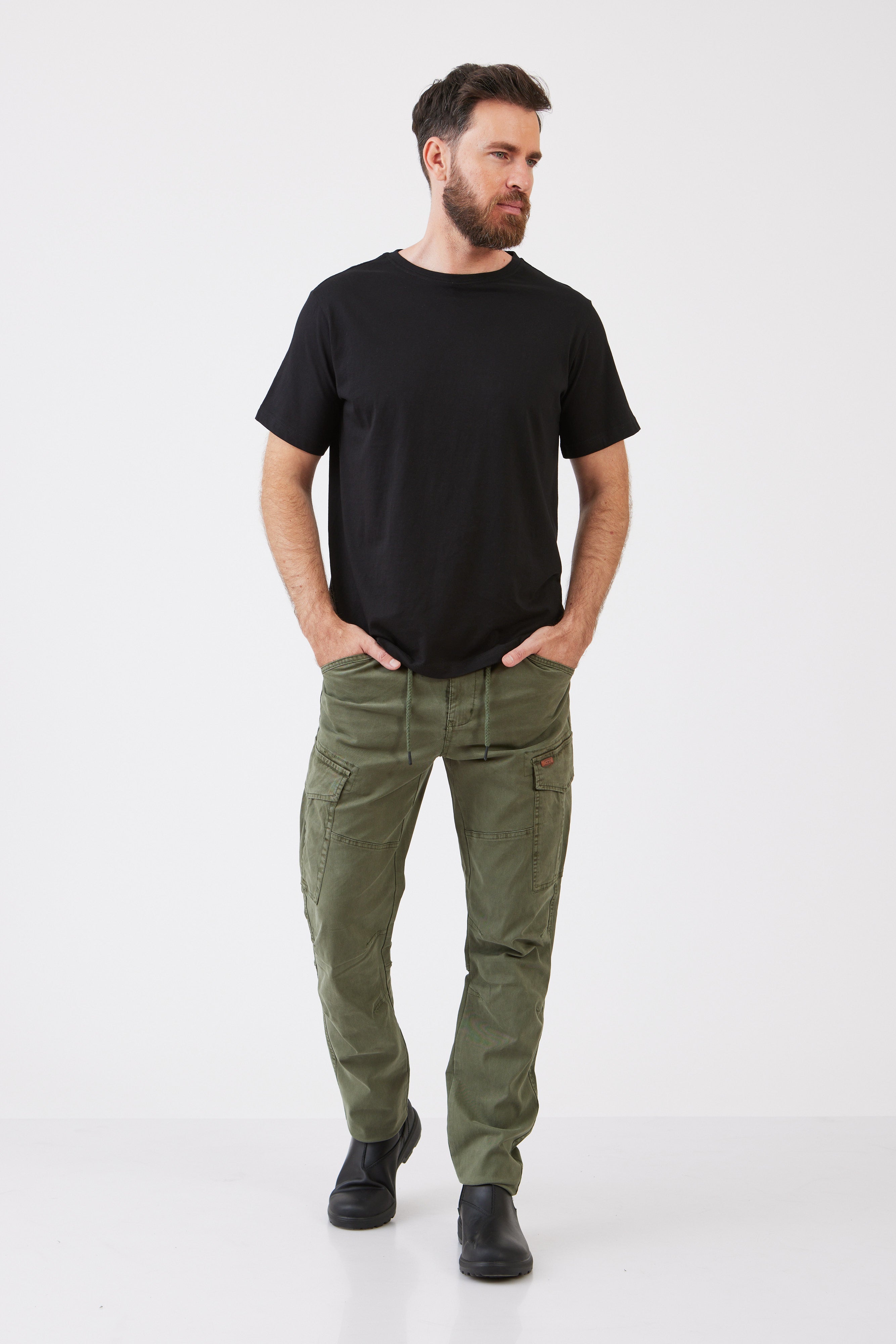 מכנסי דגמ"ח אקסטרים בגזרת Slim - זית WORKER