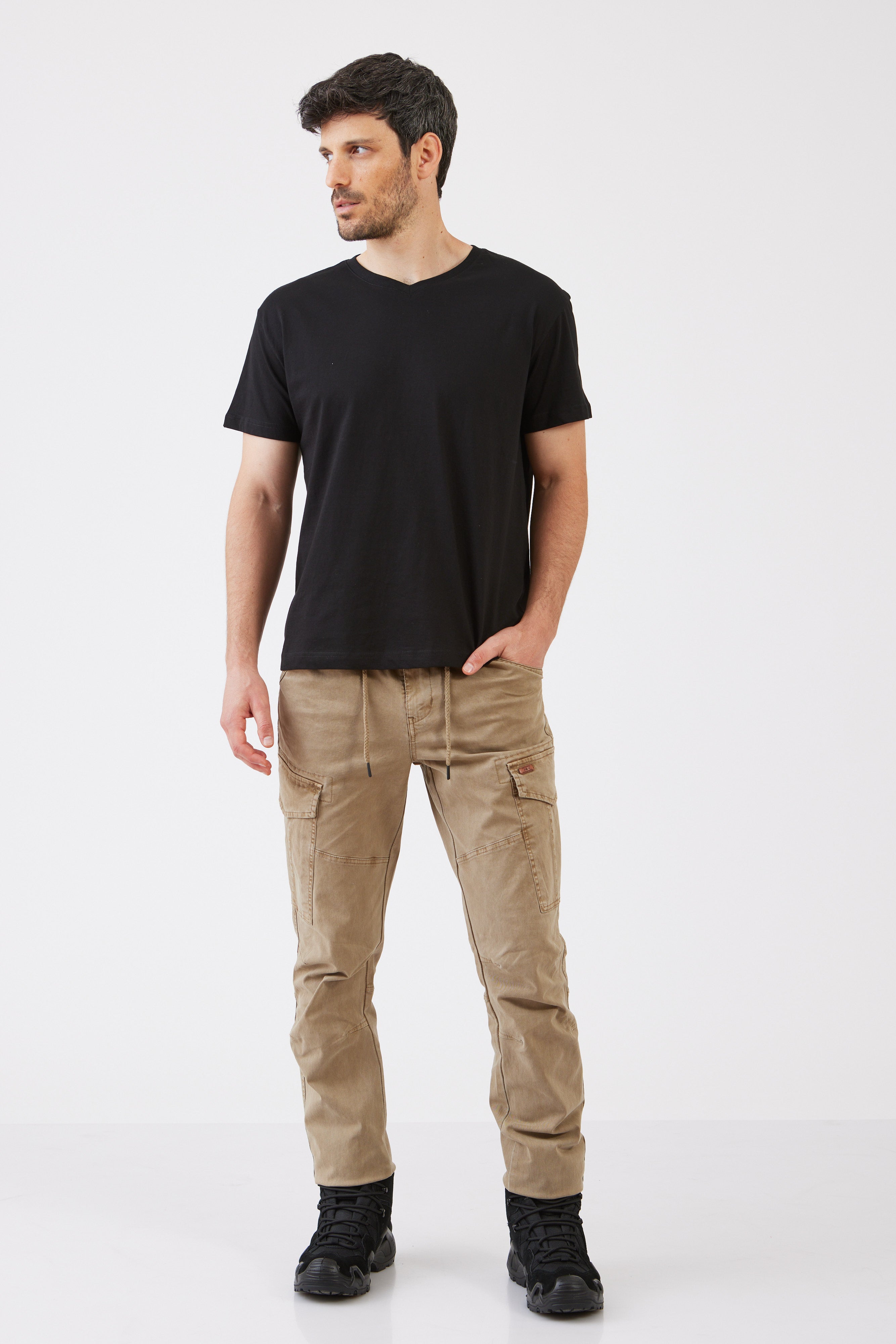 מכנסי דגמ"ח אקסטרים בגזרת Slim - כאמל WORKER