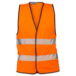 אפוד זוהר שני פסים רוחביים WORKER