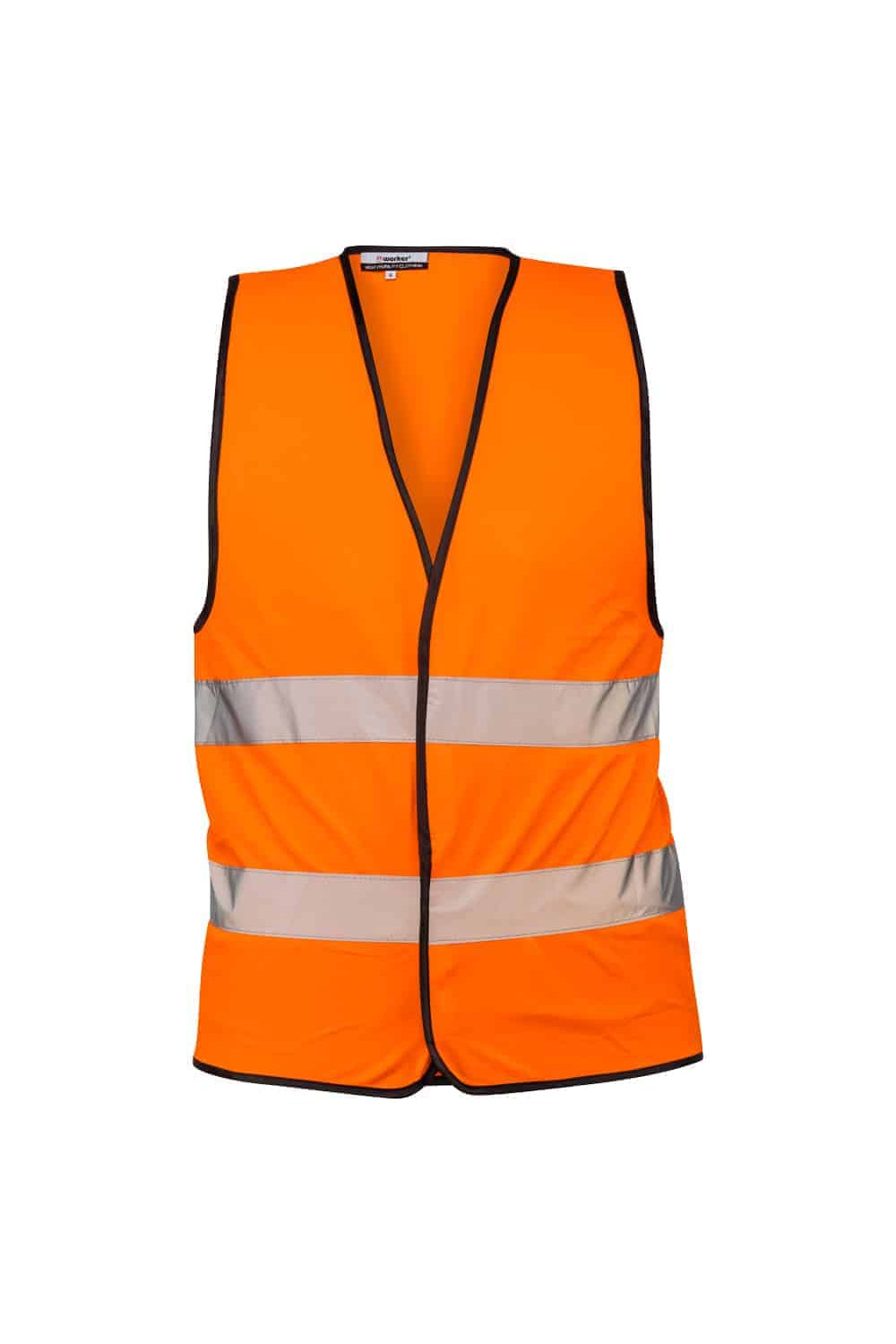 אפוד זוהר שני פסים רוחביים WORKER