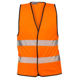 אפוד זוהר שני פסים רוחביים WORKER