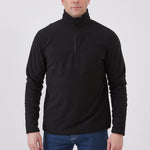 ג'קט פליז חצי רוכסן - שחור WECAMP