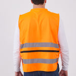 וסט זוהר דגם אביב - כתום WORKER