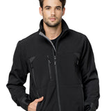 מעיל סופטשל דמוי פרווה - שחור WORKER