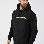 קפוצ'ון עם הדפס לוגו בגזרת Relaxed - שחור CARHARTT