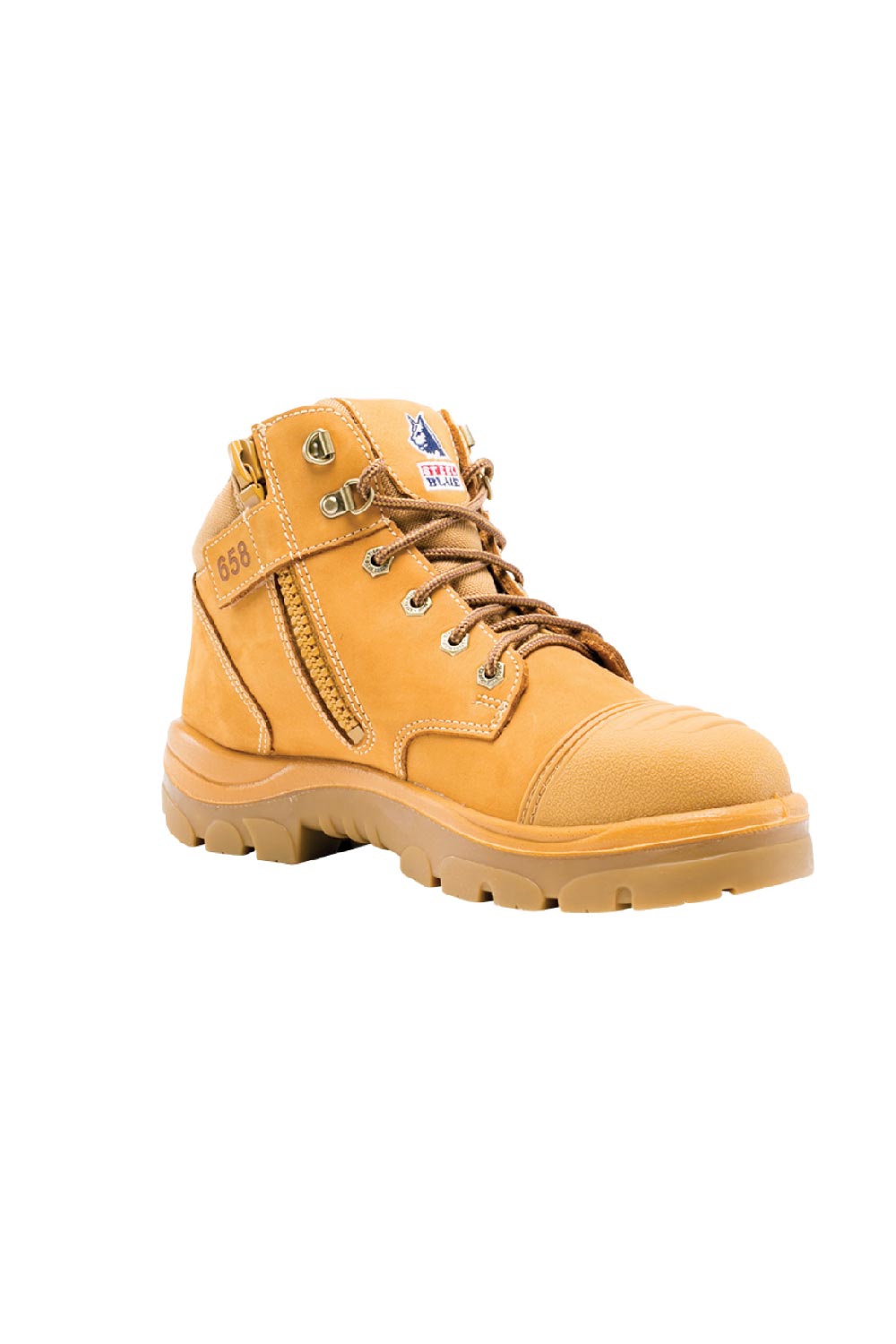 נעלי עבודה פארקס עם רוכסן וללא מגן SRC O2 - חום STEEL BLUE