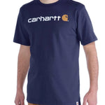טישירט עם לוגו קדמי של קארהארט - כחול CARHARTT