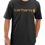 טישירט עם לוגו קדמי - אפור כהה CARHARTT