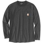 טישירט ®FORCE שרוול ארוך עם כיס - אפור כהה CARHARTT