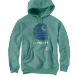 קפוצ'ון נגד גשם עם הדפס - ירוק CARHARTT