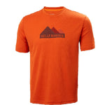 טישירט DRY FIT עם הדפס הרים - אדום Helly Hansen