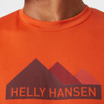 טישירט DRY FIT עם הדפס הרים - אדום Helly Hansen