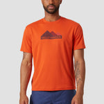 טישירט DRY FIT עם הדפס הרים - אדום Helly Hansen