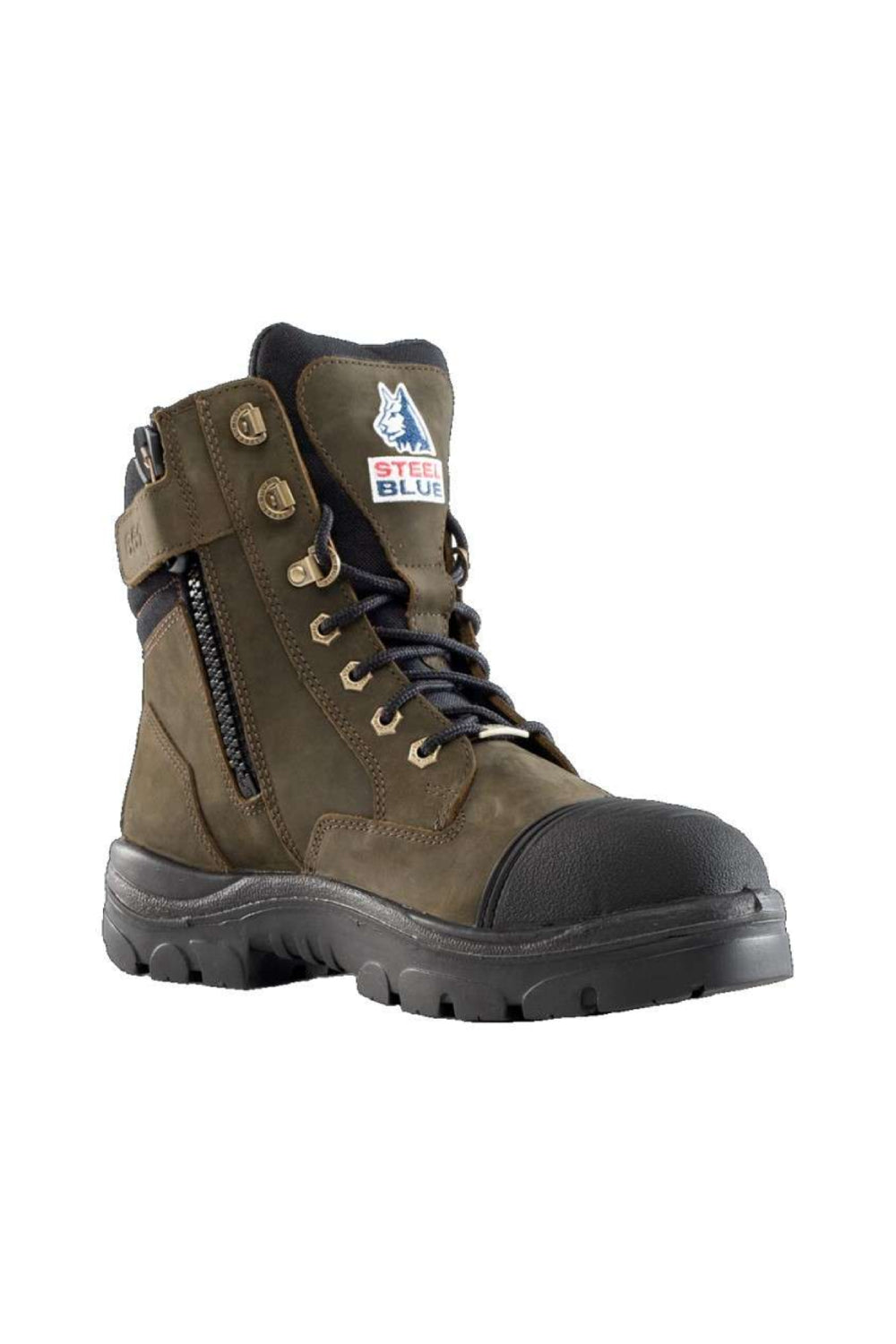 נעלי עבודה Southern Cross Zip ללא מגן O2 SRC - חום STEEL BLUE