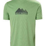 טישירט DRY FIT עם הדפס הרים - ירוק Helly Hansen