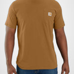 טישירט ®FORCE עם כיס ולוגו - חום CARHARTT