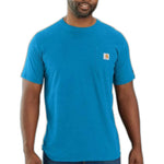 טישירט ®FORCE עם כיס ולוגו - תכלת CARHARTT