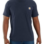 טישירט ®FORCE עם כיס ולוגו - כחול כהה CARHARTT