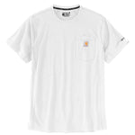 טישירט ®FORCE עם כיס ולוגו - לבן CARHARTT
